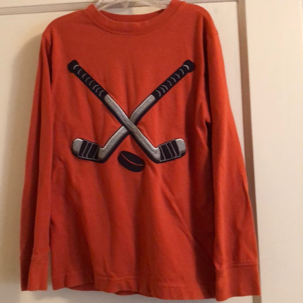 Gymboree long-sleeved hockey t-shirt